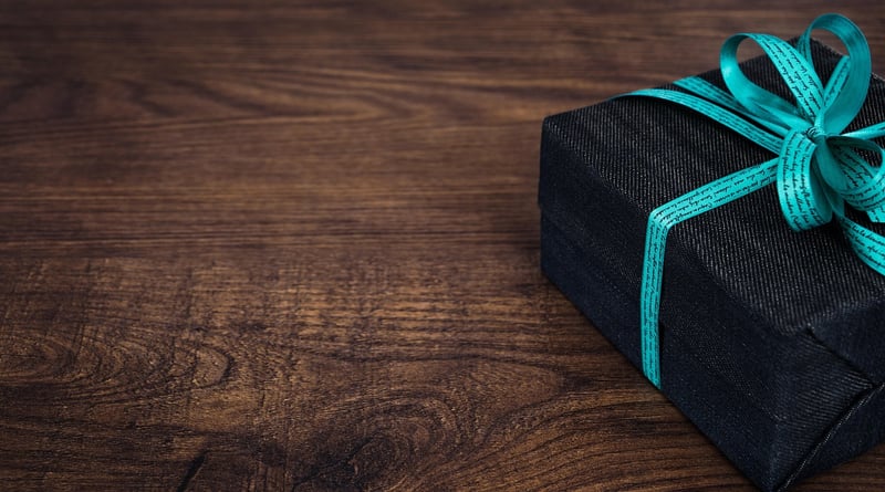 Repurposed gift wrap